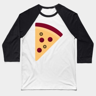 Pepperoni Pizza Yummy Slice Baseball T-Shirt